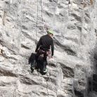 Ścianka wspinaczkowa przy wejściu do Doliny Lejowej